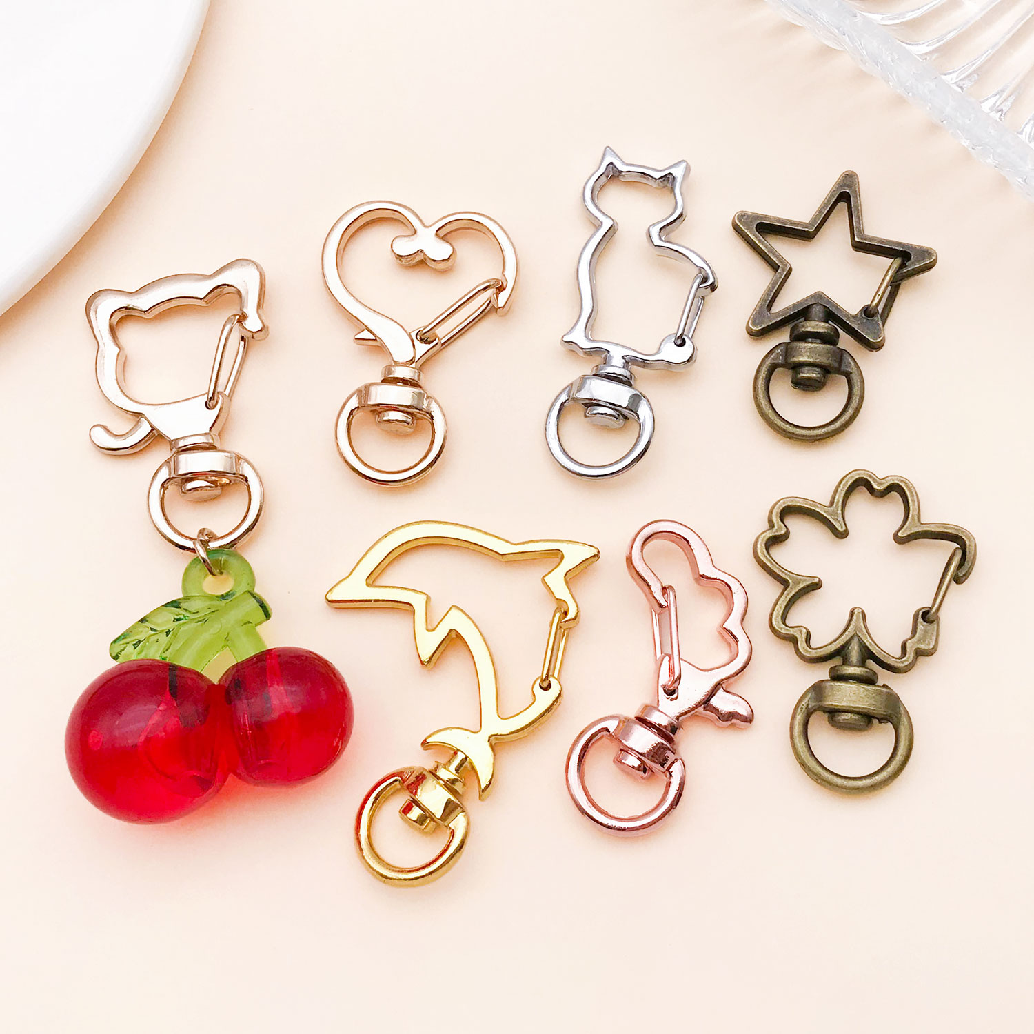 5pcs/lot Heart Star Moon Cat D - Flower Supplies avaliação e preço