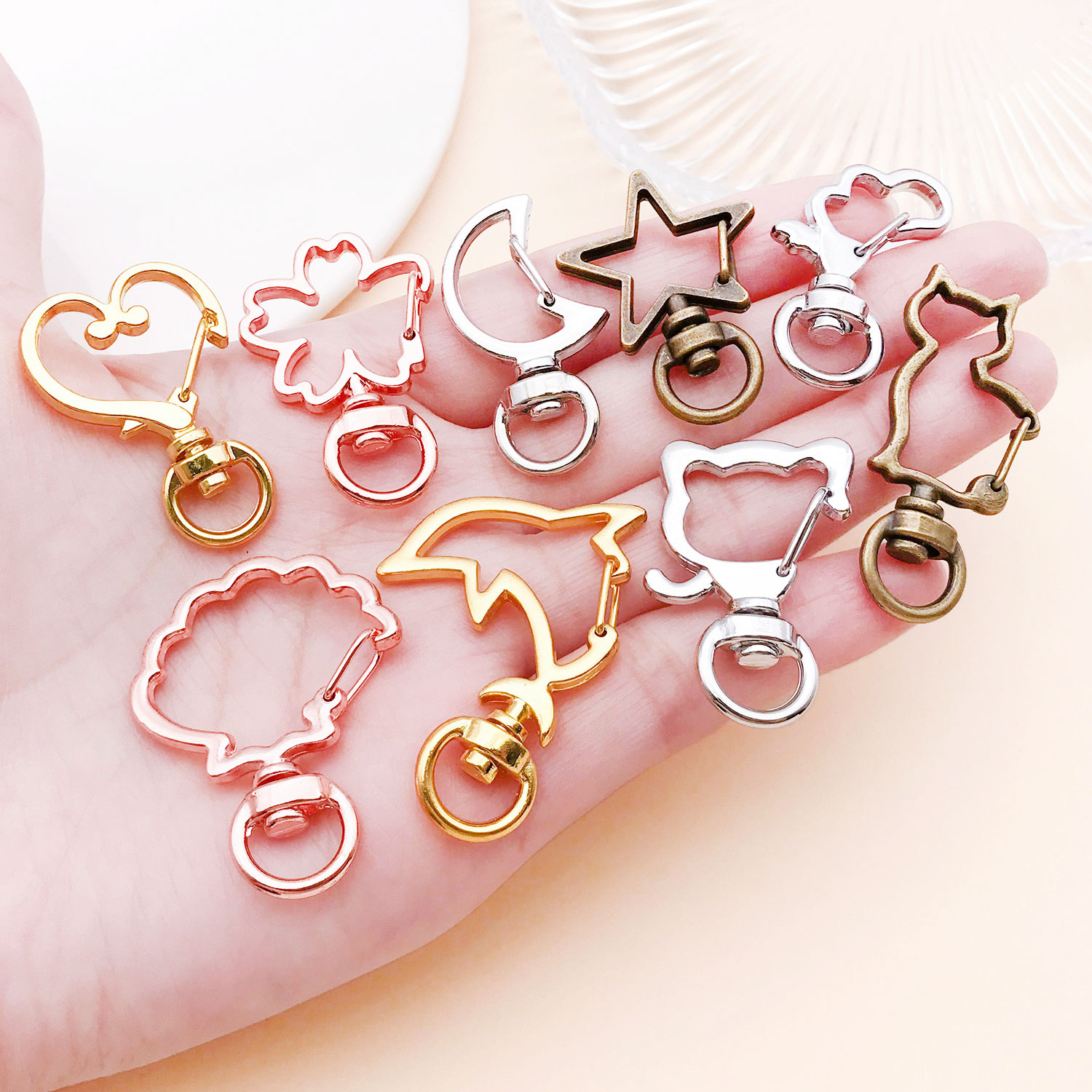 5pcs/lot Heart Star Moon Cat D - Flower Supplies avaliação e preço