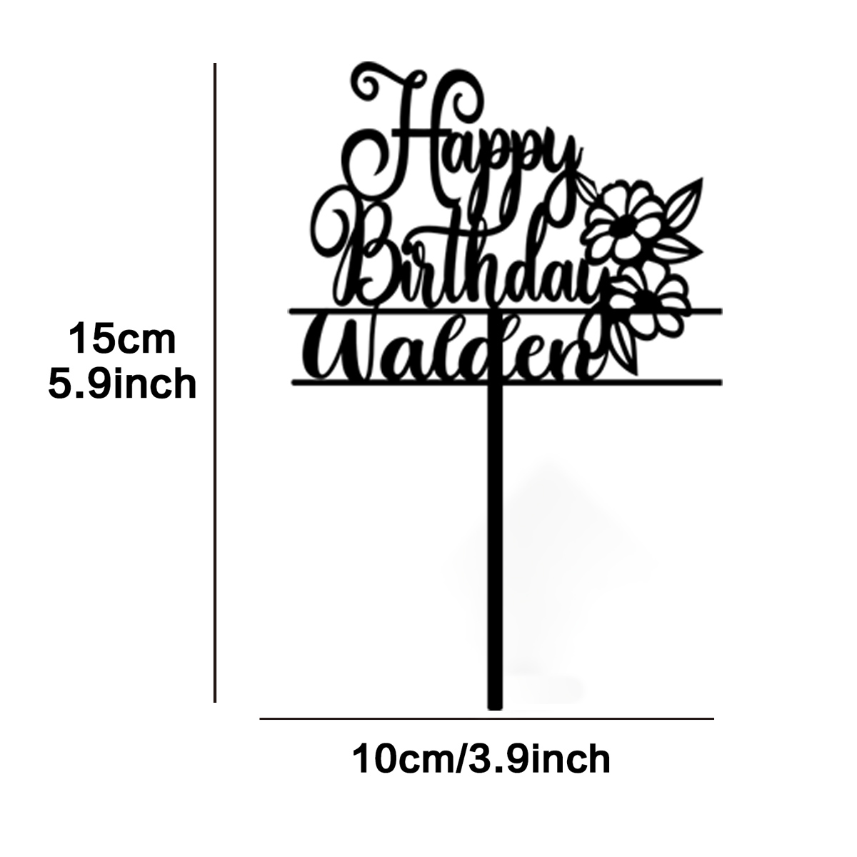 1PC New Happy Birthday to the  - Flower Supplies avaliação e preço
