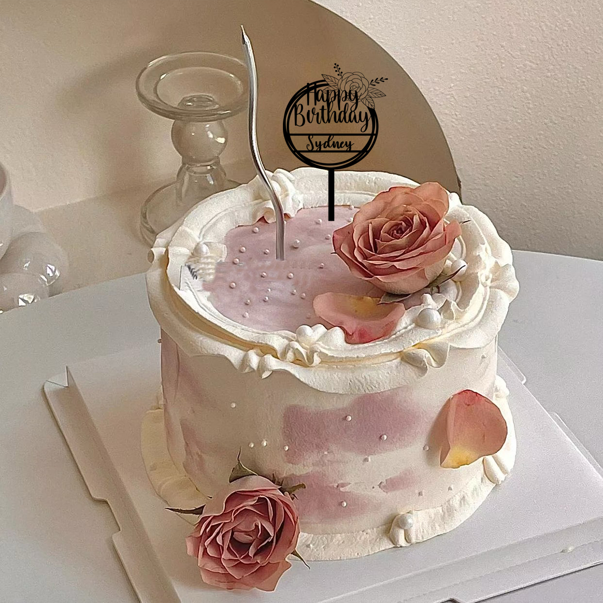 1PC Cartoon Happy birthday wis - Flower Supplies avaliação e preço