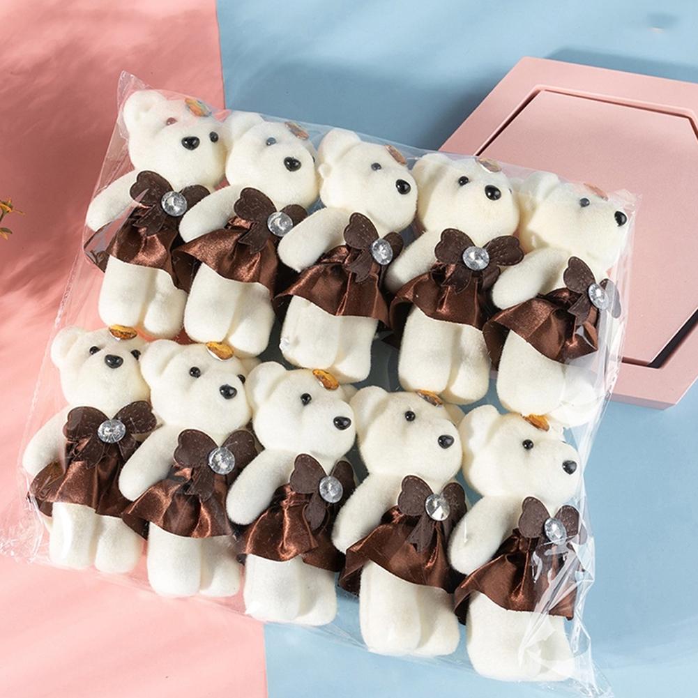 10pcs/Bag Bouquet Bear Ice Cre - Flower Supplies avaliação e preço