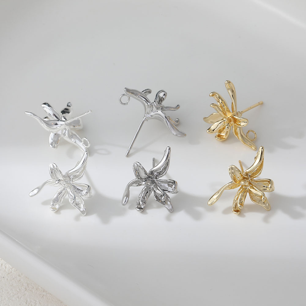 4PCS Dainty Flower Shape Ear S - Flower Supplies avaliação e preço