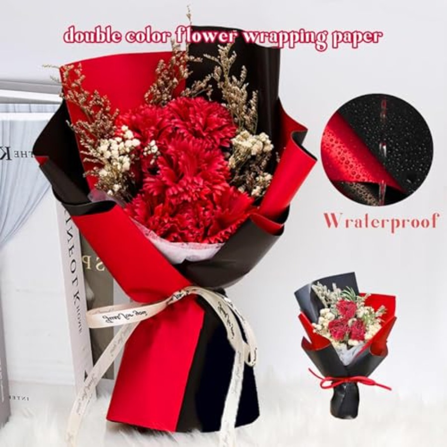 20 Sheets Flower Wrapping Pape - Flower Supplies avaliação e preço