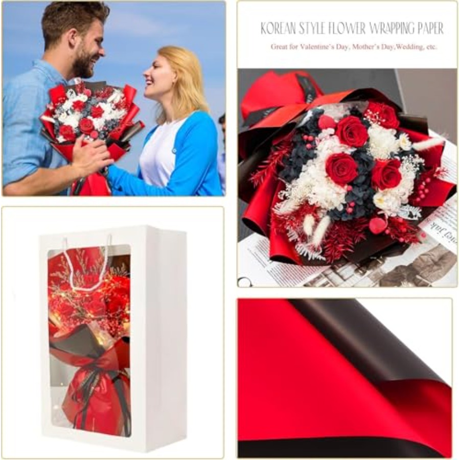 20 Sheets Flower Wrapping Pape - Flower Supplies avaliação e preço