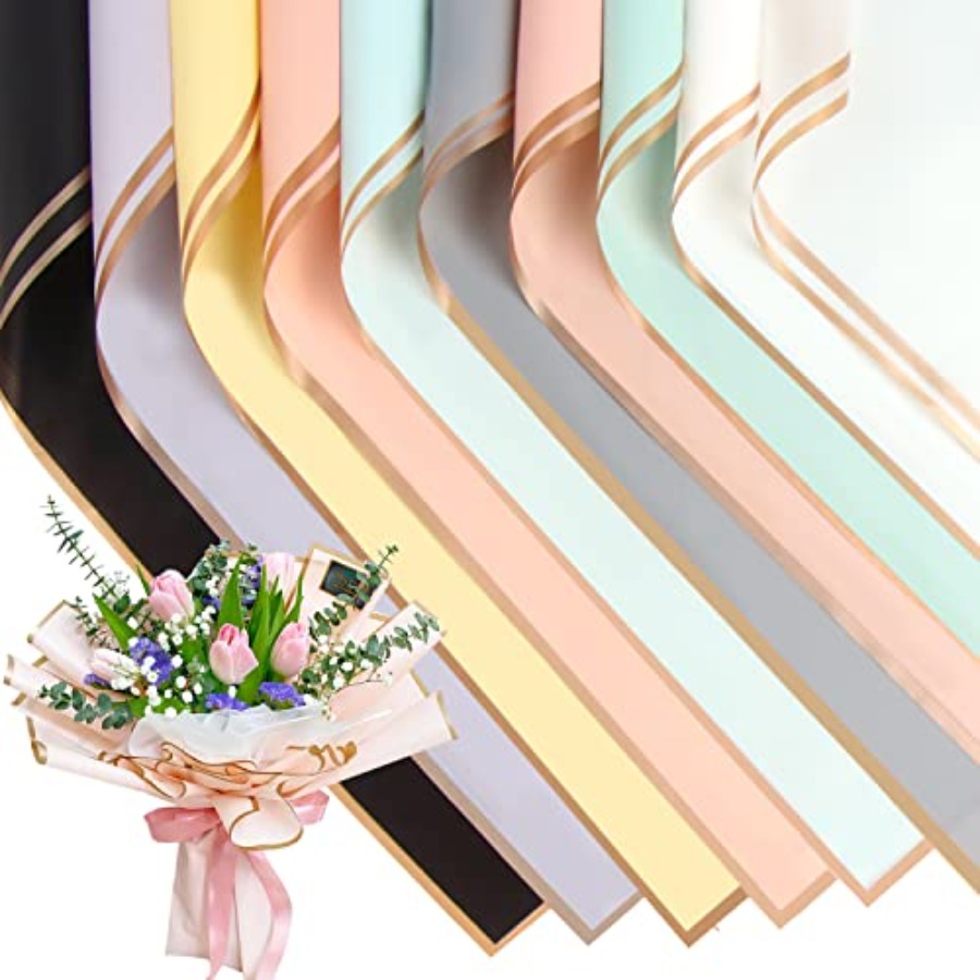 20 Sheets Flower Wrapping Pape - Flower Supplies avaliação e preço