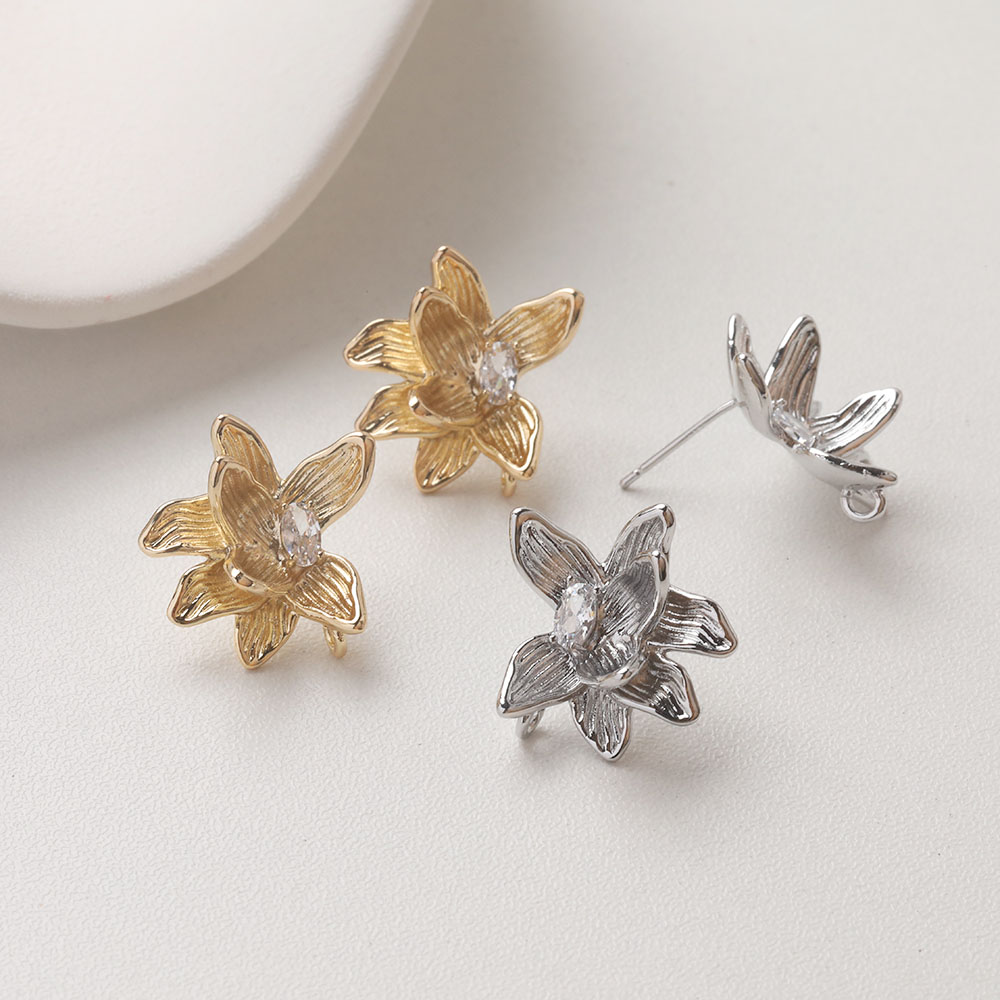 4PCS Dainty Flower Ear Studs E - Flower Supplies avaliação e preço